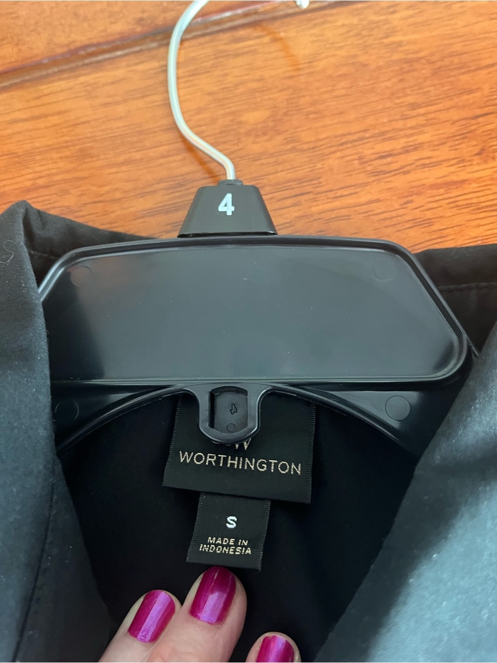 Worthington Black Women's Dress Shirt - Button Front - Picture 3 of 3